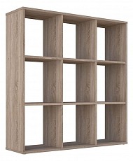 Стеллаж Polini Home Smart, древесина коричневая светлая дуб. Фото