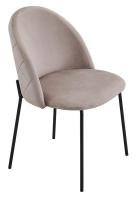 Стул C-962 бежевый/матовый черный