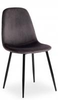 Стул BREEZE (mod. 4724) металл/вельвет, 44х48х87см, серый/черные ножки (поставляется по 4 шт)