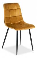 Стул  CHILLY (mod. 7094) металл/вельвет, 45 х 55 х 87,5 см, коричневый/черный, G062-61 (поставляется по 4 шт)