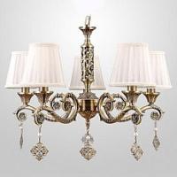Подвесная люстра Eurosvet Marcella 60042/5 античная бронза фото Подвесная люстра Eurosvet Marcella 60042/5 античная бронза. Фото №1