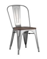 Стул TOLIX WOOD серебристый матовый. Фото №1