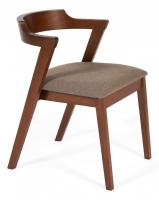 Стул мягкое сидение VERSA (Верса)  каркас бук, сиденье ткань, 54,5*56*74см, Коричневый  (поставляется по 2 шт). Фото №1