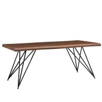 Стол T-1078 орех/матовый черный. Фото №1