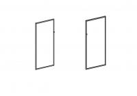 Дверь (стекло в алюминиевой рамке) Европа Лайт