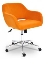 Кресло MODENA хром флок , оранжевый, 18 фото Кресло MODENA хром флок , оранжевый, 18. Фото №1