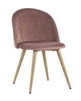 Стул Лион велюр с ромбами розовый. Фото №1