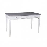 (5.1) Стол письменный "Ольса" 003 (белый лак/серый) фото (5.1) Стол письменный "Ольса" 003 (белый лак/серый)
