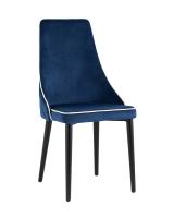 Стул Луис с кантом велюр синий. Фото №1