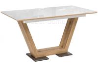 Стол Иматра дуб монтана / белый