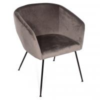 Стул Тулуза серый бархат (сиденье размер XXL)