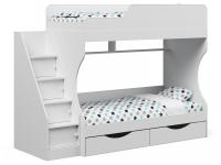 Кровать двухъярусная Р443, белый. Фото №1