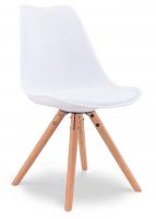 Стул PW072Y белый/бук. Фото №1