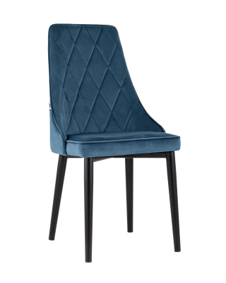 Стул Версаль велюр пыльно-синий. Фото