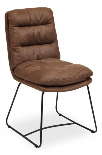 Стул MASON (mod. 8255) металл/ткань, 45х64х91 см, коричневый/черный, MF-10 (поставляется по 2 шт). Фото №1