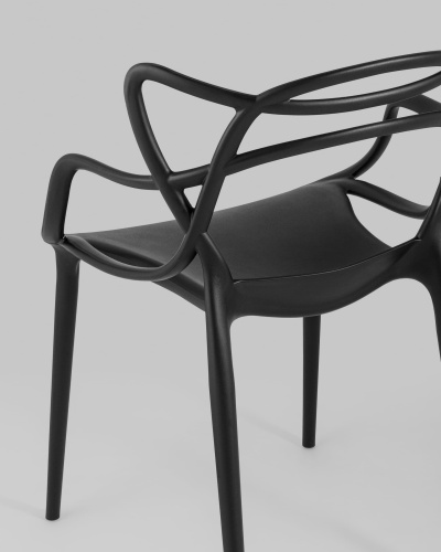 Стул Masters (Мастерс) пластик черный. Фото №8