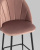 Стул полубарный Логан велюр пыльно-розовый. Фото №9
