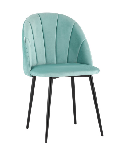 Стул Логан велюр пыльно-голубой. Фото №2