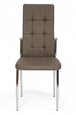 Стул ELFO ( mod.35 ) металл/экокожа, 45х53х100х47см, хром/пепельно-коричневый (поставляется только по 4 шт) фото Стул ELFO ( mod.35 ) металл/экокожа, 45х53х100х47см, хром/пепельно-коричневый (поставляется только по 4 шт). Фото №2