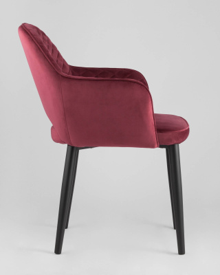 Стул Венера диамант велюр бордовый. Фото