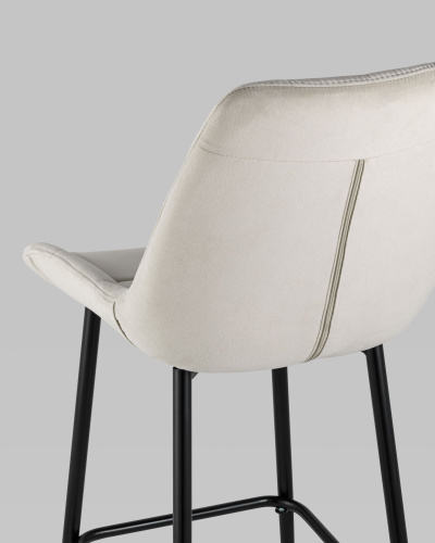 Стул барный Флекс велюр бежевый. Фото №8