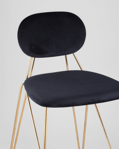 Стул Элис полубарный темно-синий. Фото №9