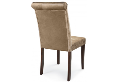 Стул деревянный Amelia dark walnut / fabric beige фото Стул деревянный Amelia dark walnut / fabric beige. Фото №4