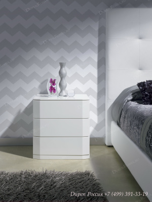 Тумба прикроватная DUPEN M-112 белая. Фото №3