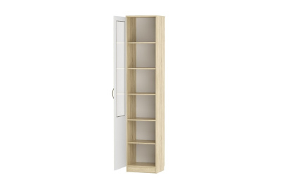 НМ 040.43 Ф Оливия Шкаф для посуды Витрина, Левый, Белое дерево, Дуб Сонома фото НМ 040.43 Ф Оливия Шкаф для посуды Витрина, Левый, Белое дерево, Дуб Сонома. Фото №2