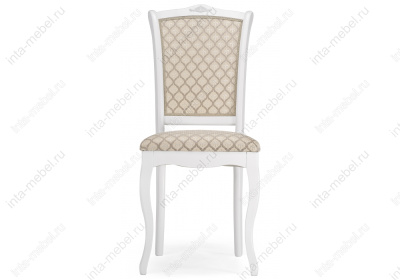 Стул деревянный Луиджи белый / бежевый. Фото