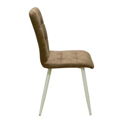 Стул Доби (Каркас (белый 9016 матовый) тк. коллекции Safari коричневый 021). Фото №3