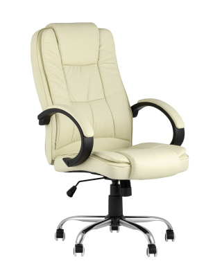 Кресло руководителя TopChairs Atlant бежевое фото Кресло руководителя TopChairs Atlant бежевое. Фото №2