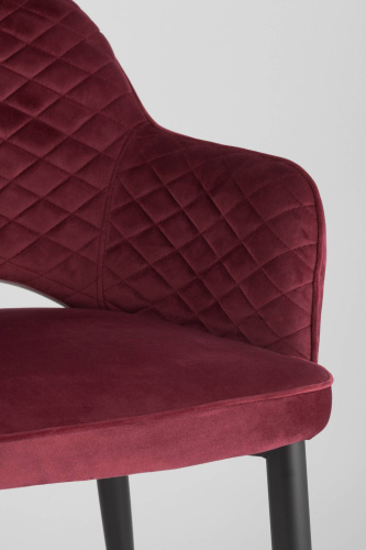 Стул Венера диамант велюр бордовый. Фото №9