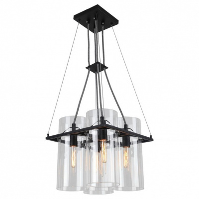 Подвесная люстра Arte Lamp Piatto A8586SP-4BK. Фото №2