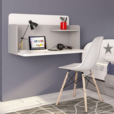 Стол навесной Polini Kids Mirum, белый. Фото №3