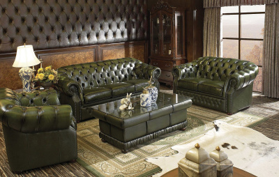 Диван-кровать B-128 (3-х местный) зеленый. Фото