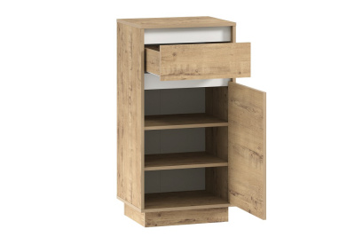 Тумба для обуви  НМ 011.05 Virginia Белый Скандинавский/Дуб Бунратти фото Тумба для обуви  НМ 011.05 Virginia Белый Скандинавский/Дуб Бунратти. Фото №2