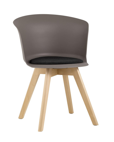 Стул Blossom с подушкой темно-бежевый. Фото №1