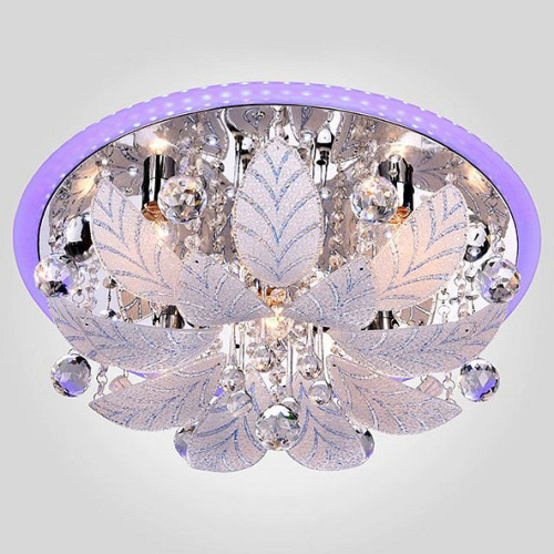 Потолочная люстра Eurosvet Seattle 80111/8 хром/синий+красный+фиолетовый. Фото №1