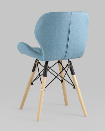 Стул Бон рогожка голубой. Фото №7