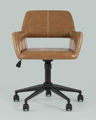 Кресло компьютерное Филиус экокожа коричневый фото Кресло компьютерное Филиус экокожа коричневый. Фото №5