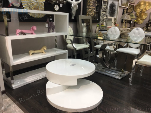 Стол журнальный DUPEN CT-042 белый. Фото №12