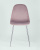 Стул Валенсия велюр розовый хромированные ножки. Фото №5