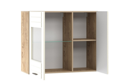 Шкаф навесной НМ 011.29-01 Livorno, Софт Панакота, Дуб Бунратти. Фото №2