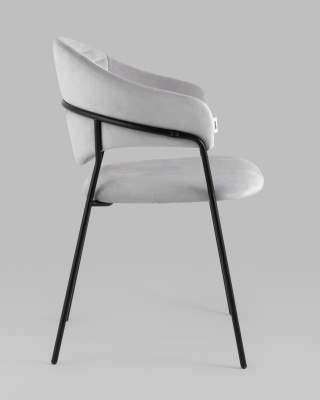 Стул Алексис велюр серый фото Стул Алексис велюр серый. Фото №4