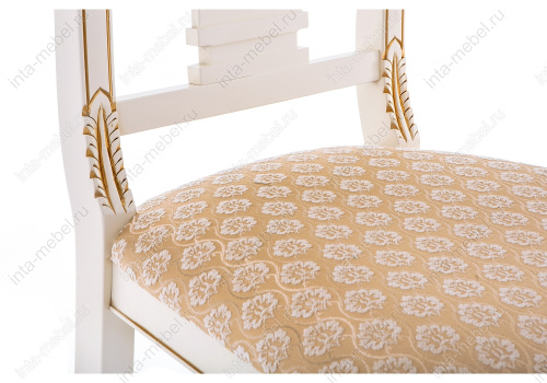 Стул деревянный Roy W/З молочный с патиной. Фото №16