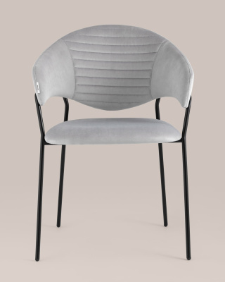 Стул Алексис велюр серый фото Стул Алексис велюр серый. Фото №5