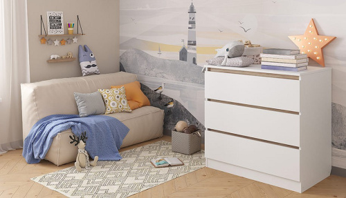 Комод Polini kids Simple 1980, белый. Фото №7