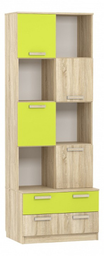 Акварель НМ 013.10 М Шкаф комбинированный Лайм/Дуб сонома, Дуб Сонома. Фото №1