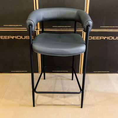 Стул полубарный  Манчестер темно-серый. Фото №5
